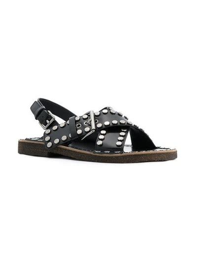 platform sandal prada|prada studded pony skin sandals.